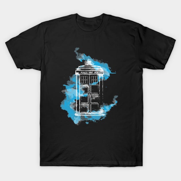 Watery TARDIS T-Shirt by MareveDesign